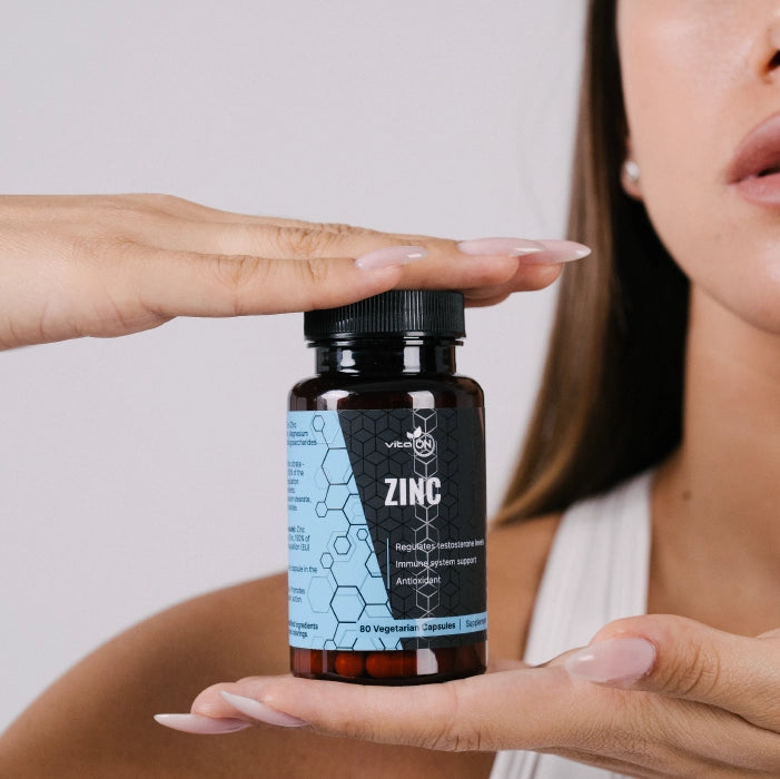 Цинк от VitaOn успешно регулира нивата на половите хормони в органимза